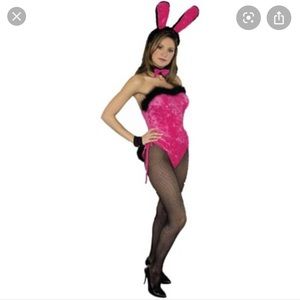 Sexy playboy bunny outfit valentines large fur l
